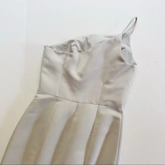 NEW Amsale Dress Cecilia Platinum Sleeveless - Picture 8 of 10